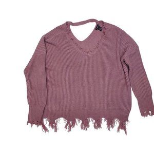 Rue 21 Loose  M Purple  Solid Acrylic